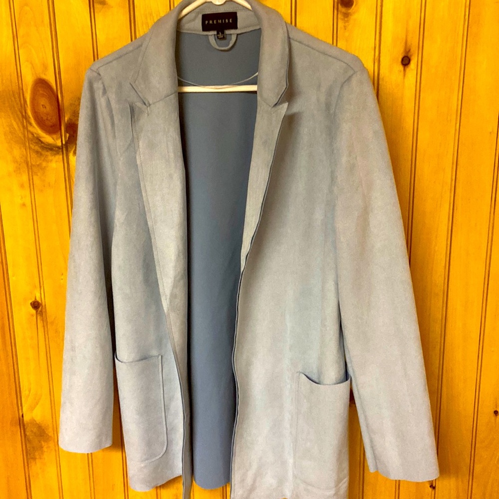 New Leather suede blazer
